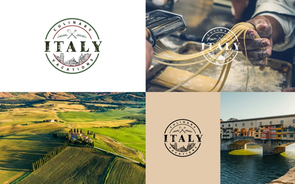 Italy Culinary Vacations Logo Design