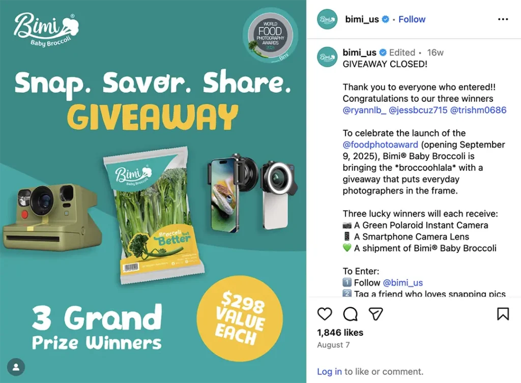 Bimi® Giveaway Social Media Ad Bimi® Giveaway Social Media Ad